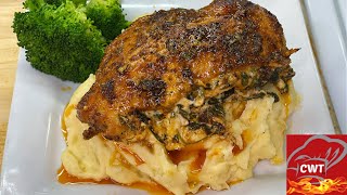 Cajun-Style Spinach Stuffed Chicken Breast Recipe | How To Make Spinach Stuffed Chicken Breast