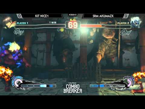 Combo Breaker - USF4 - KIT Nice1 (Guy) vs SRM AkumaZX (Oni)