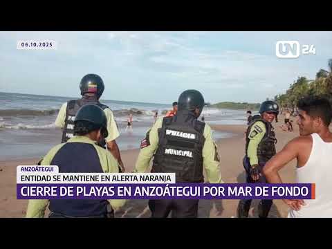 ¡Anzoátegui en alerta naranja por mar de fondo!