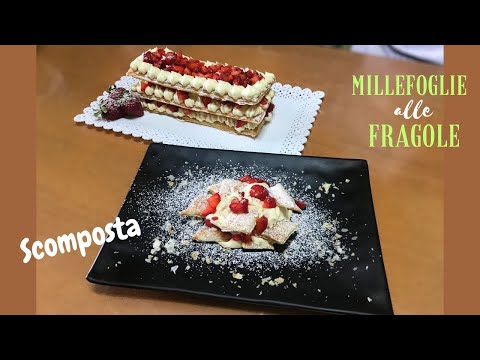Millefoglie alle fragole - Ricetta facile con la crema diplomatica