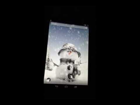 Snowman Live Wallpaper Video