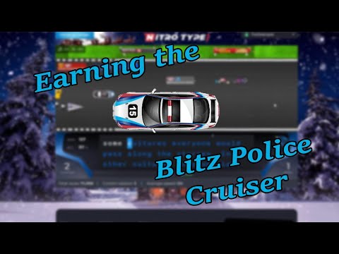 Earning the Blitz Police Cruiser on Nitro Type