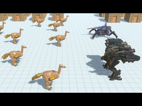 Ostrich Army vs ALL TEAMS ARBS Animal Revolt Battle Simulator