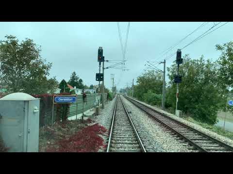 Führerstandsmitfahrt Wien Floridsdorf-Mistelbach S2 (4K, 4020)