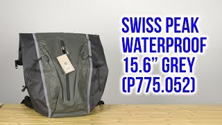 Swiss Peak Waterproof Backpack / Gray (P775.052) - відео 1