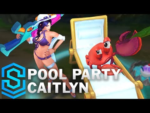 Pool Party Caitlyn Skin Spotlight - Pre-Release - League of Legends