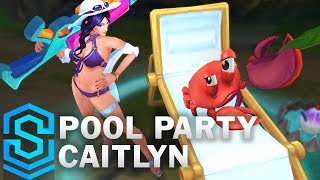 Pool Party Caitlyn Skin Spotlight - Pre-Release - League of Legends