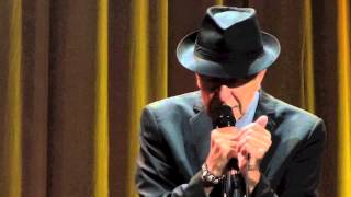 Leonard Cohen , Anthem dublin, 12-09-2013