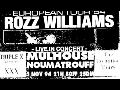 Rozz Williams - Noumatrouff, Mulhouse, France, 5 nov 1994