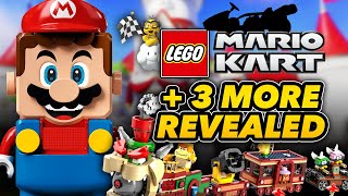 LEGO Mario Kart Coming 2025!!! + 3 More Sets Revealed (Bowser Train, King Boo, & Peach's Castle!)