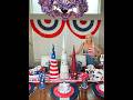 4th of July Patriotic Tablescape #explorepage #patrioticdecor #diy #tablescape #4thofjulydecor  #fyp