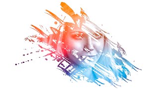Photoshop | Amazing Photo Effects Paint Splash on face using Brush