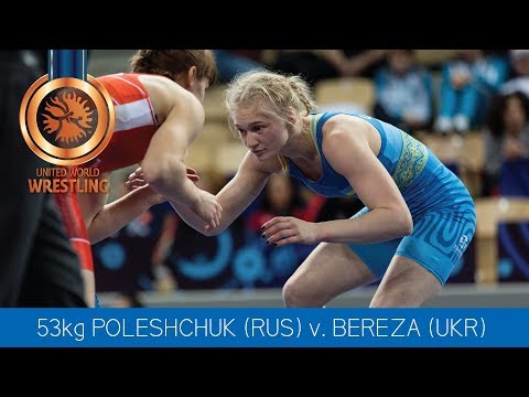 BRONZE WW - 53 kg: E. POLESHCHUK (RUS) df. K. BEREZA (UKR) by VPO1, 2-1