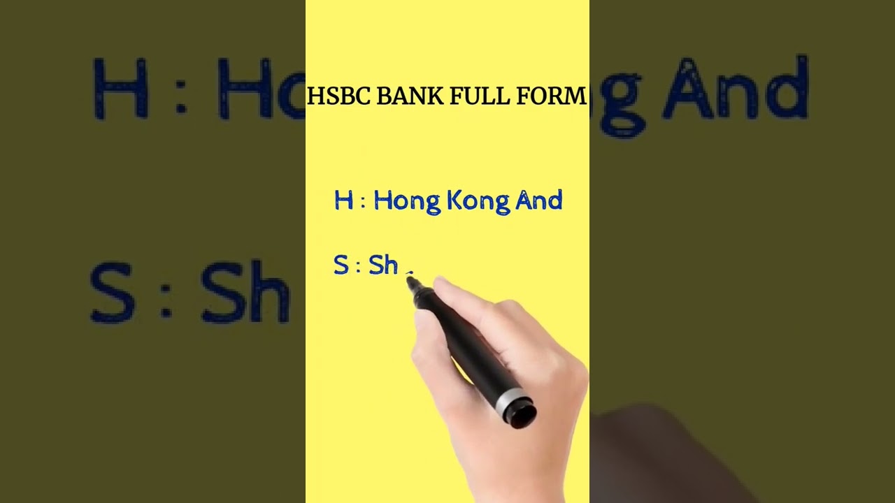 HSBC BANK Full Form | full form of Hsbc bank | HSBC full name |  #shorts | #fullform