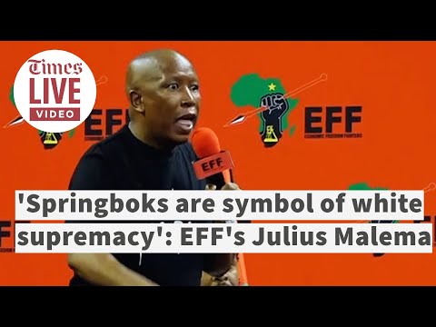 EFF's Julius Malema says he will never support Springboks, a week after EFF supported Springboks