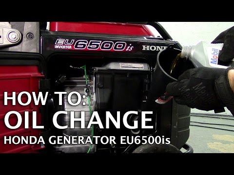 Honda Generator EU6500is | Oil Change