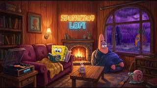 【Midnight Chill】 Soft Beats to Ease Anxiety & Relax ✨ ~ SpongeBoy Lofi for Restful Sleep 💤