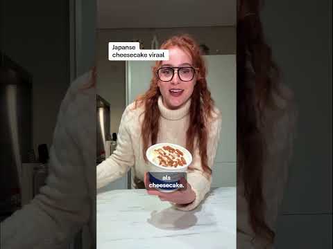 Japanse cheesecake gaat viraal #vrtnws #japanesecheesecake #cheesecake #biscoff #japan