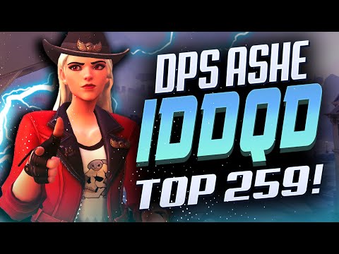 IDDQD DPS Main Ashe gameplay! [ Overwatch Season 28 Top 500 ]