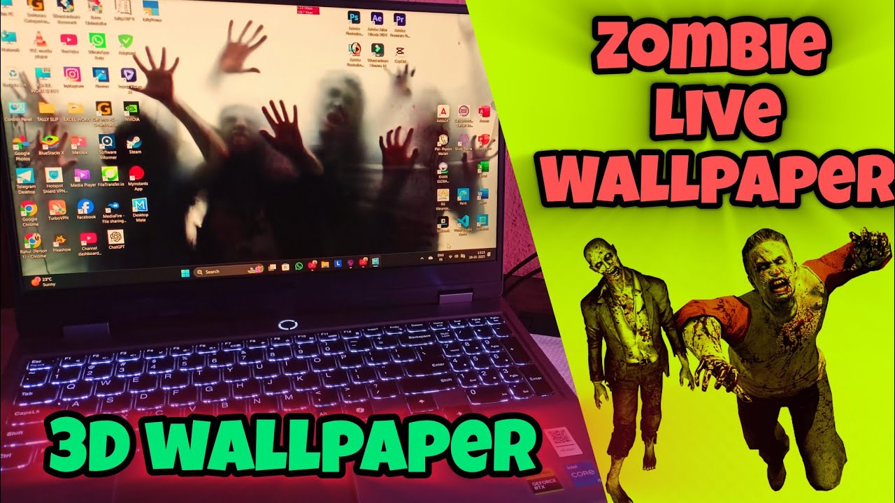 3D ZOMBIE LIVE WALLPAPER | VAMPIRE HORROR DESKTOP 4K HD WALLPAPER | DESKTOP LIVE WALLPAPERS FREE