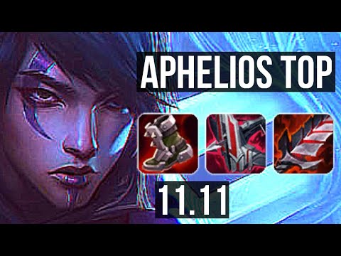 APHELIOS vs WUKONG (TOP) (DEFEAT) | 6 solo kills, 900+ games | KR Diamond | v11.11