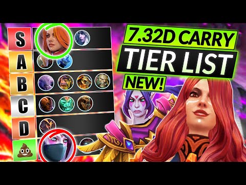 NEW CARRY HERO TIER LIST for Patch 7.32d (UPDATED) - Best Carries to RANK UP - Dota 2 Meta Guide