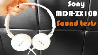 Video thumbnail for Sony MDR-ZX100 high quality sound tests by Elite Sim