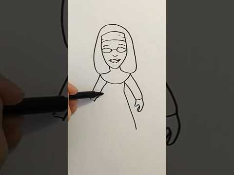How to Draw Sister Madeline from Evil Nun 2 #shorts #tutorial #fyp