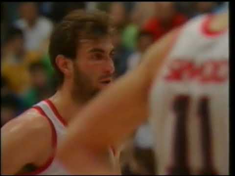 PJ u kosarci 1987-88. - Cibona - Partizan - 1. utakmica polufinala plejofa