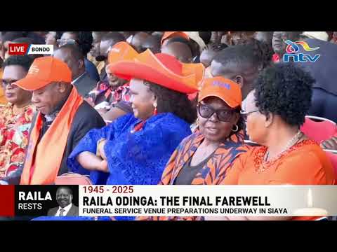 Thousands of mourners in Bondo for Raila's final farewell