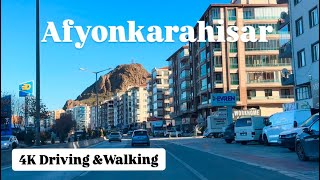 Afyonkarahisar 4K Driving + Thermal Oruçoglu Hotel + Afyon İstanbul Road / 19.01