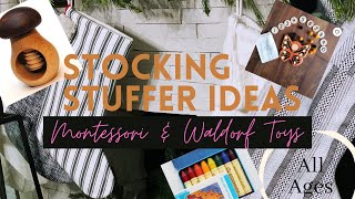 Stocking Stuffer Ideas for babies, toddlers and kids Montessori and Waldorf Toys #montessoriwithhart