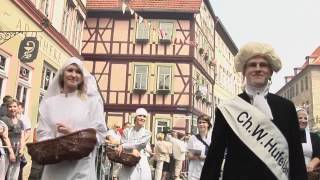 preview picture of video 'Brunnenfestumzug 2012 in Bad Langensalza'