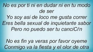 Ricky Martin - Conmigo Nadie Puede Lyrics