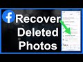 Recover Deleted Facebook Photos