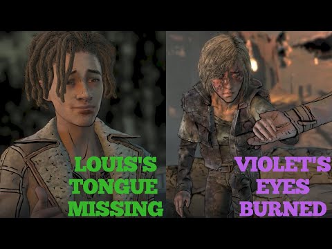 Shore battle Alternatives | Violet Eyes burned vs Louis tongue cut off | Walking Dead Episode 4