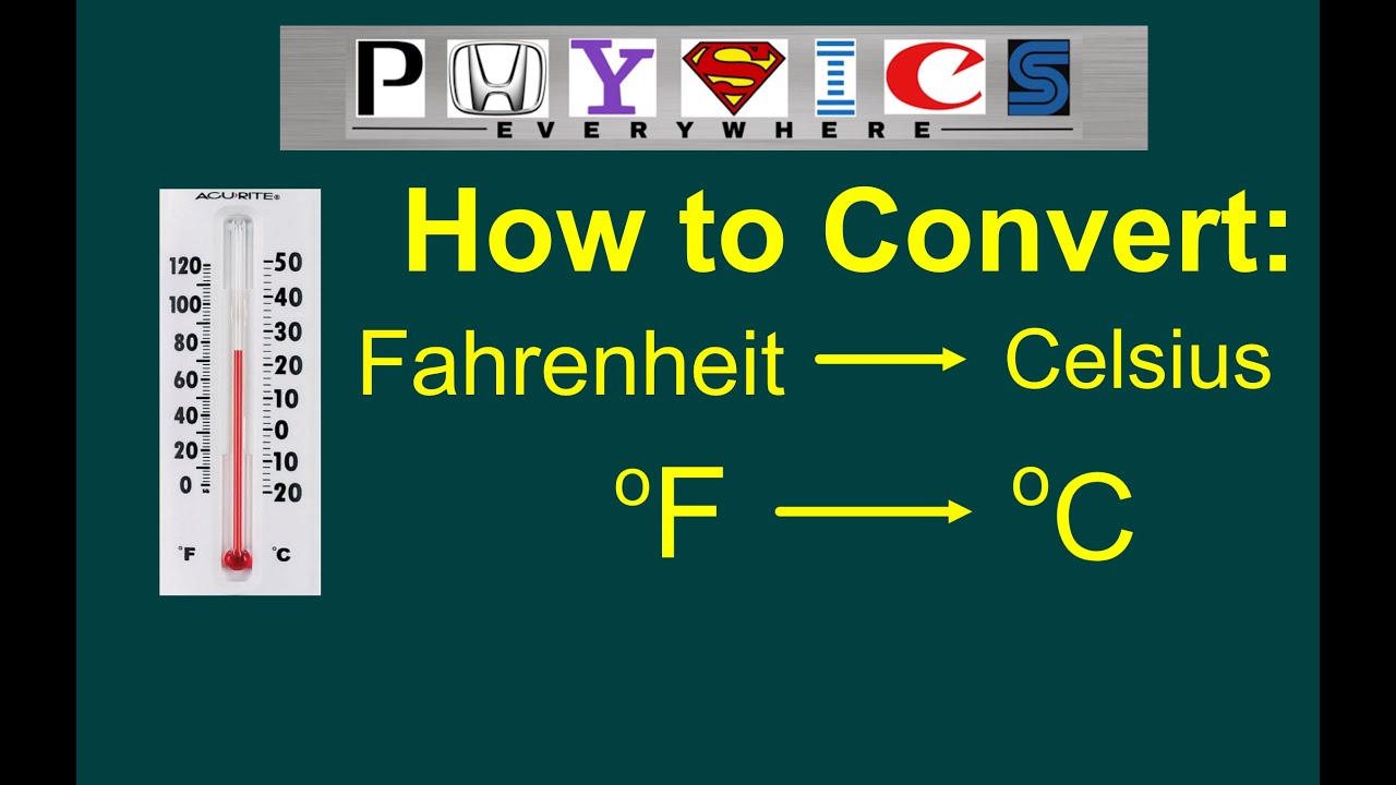 How to convert degrees Fahrenheit to degrees Celsius. Converting F to C.