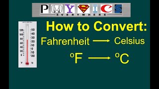How to convert degrees Fahrenheit to degrees Celsius. Converting F to C.