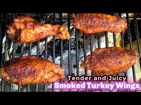 Smoked Turkey Wings (Tender Juicy and Dry Rubbed)