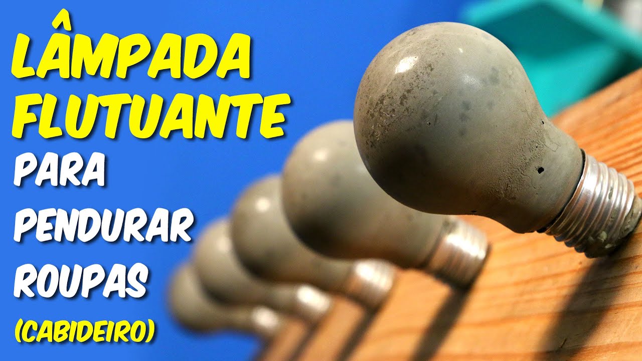 Lâmpada flutuante para pendurar roupas