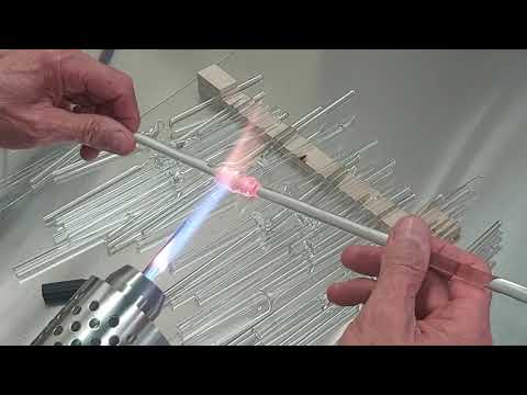 Scientific Glassblowing Training - Manipulation Practise - elephants trunk