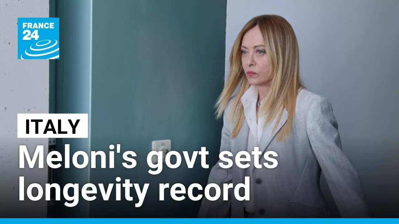 Meloni government sets longevity record in Italy • FRANCE 24 English