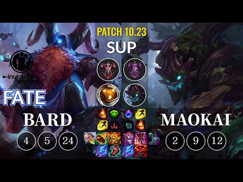 IG Fate Bard vs Maokai Sup - KR Patch 10.23