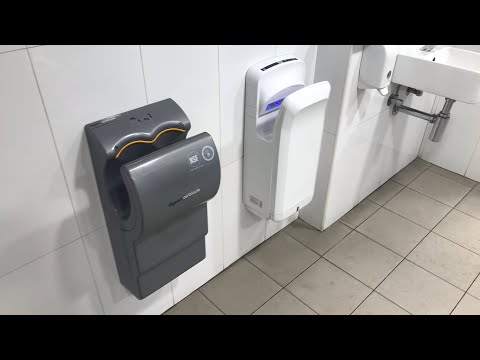 Dyson Airblade AB04 and a Jet Hand Dryer BBH-001 Hand Dryer at Manuka Public Toilet, ACT