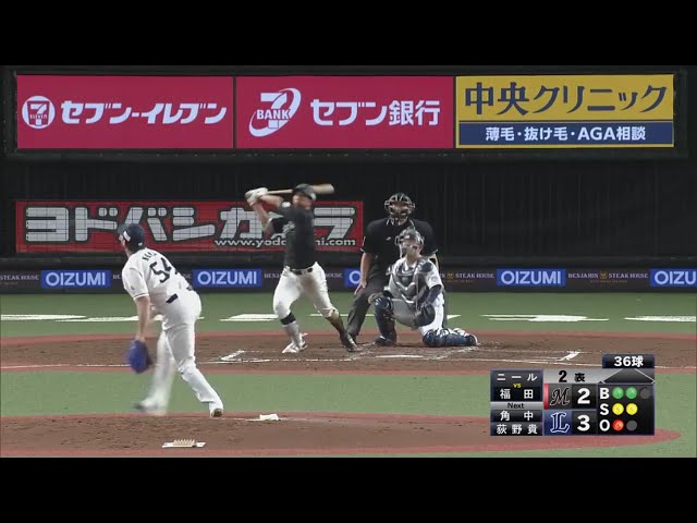 【練習試合】豪快な一発‼ マリーンズ・福田の特大ソロHRで同点に追いつく‼ 2020/6/12 L-M