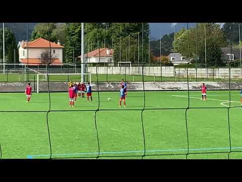 Coup Franc de yael avec les U13 de Lourdes contre Juillan le 8 Octobre 2021