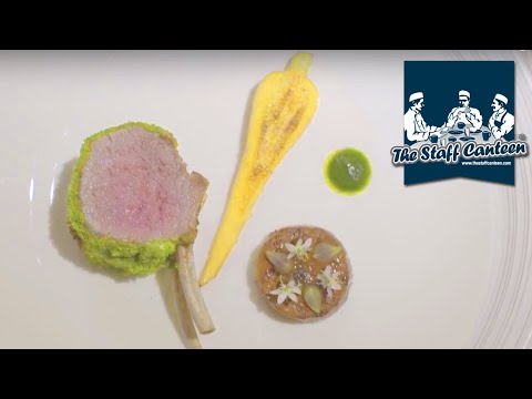 Michelin star chef Stevie McLaughlin creates roast rack of Scotch lamb, herb & mustard crust recipe