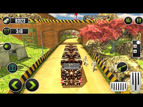 Offroad Army Bus Driving Simulator Games 2021_nBest Army Transporter Bus_ Gameplay