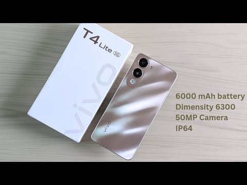 Thumbnail for Vivo T4 Lite 5g Unboxing and Full Review | 6000 mAh battery | 50MP AI Camera