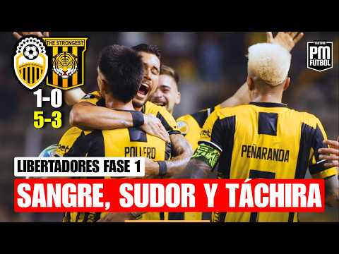 TÁCHIRA eliminó por penales a THE STRONGEST. MERECIDA CLASIFICACIÓN del AURINEGRO de San Cristóbal